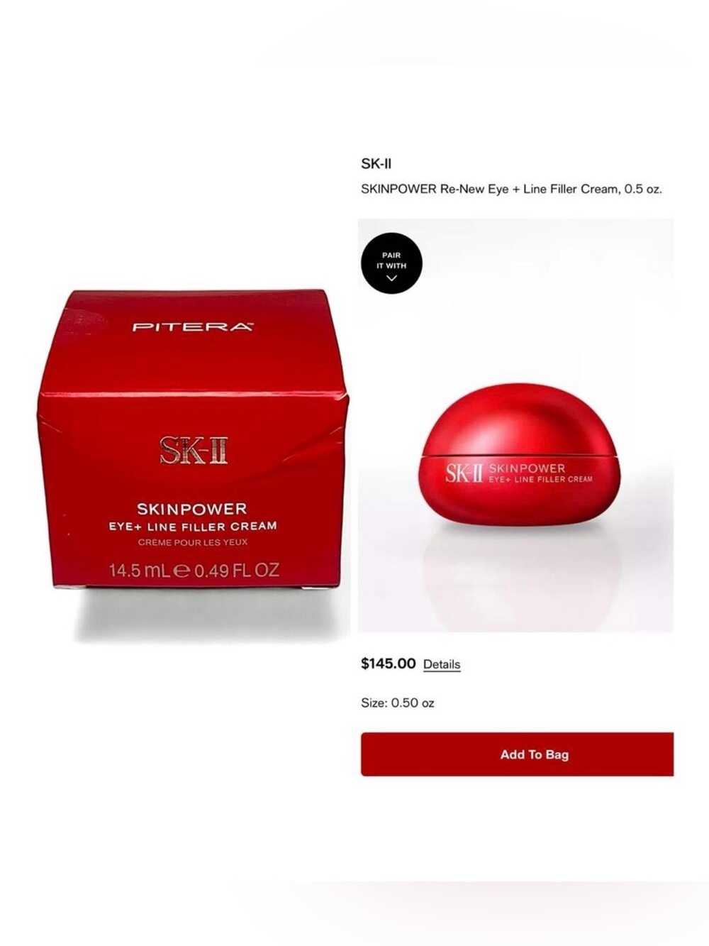 SK-II SKINPOWER Eye + Line Filler Cream (14.5ml / 0.49 fl. oz.)